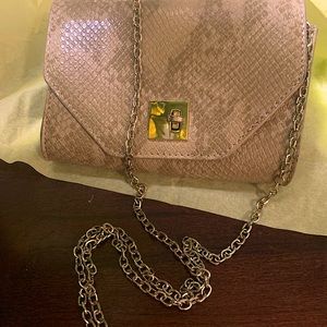 Luxe Mode small bag with long gold chain